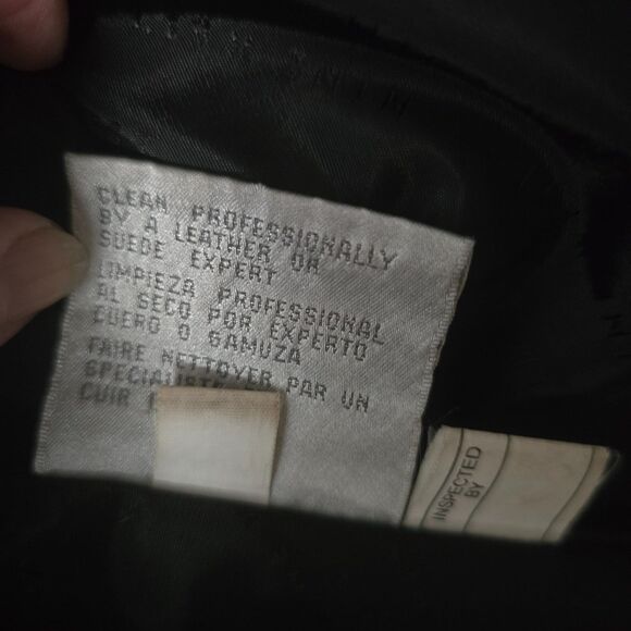 Nine West Large Women's Black Soft Butter Leather Coat - Picture 4 of 9